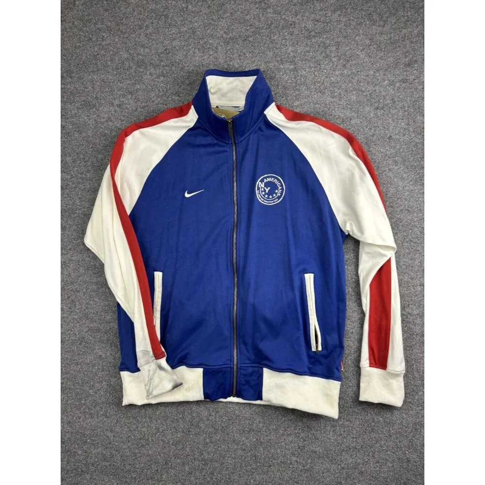 Nike Jacket Mens XL NY Americans‎ Soccer Track Full Zip 2005 Vintage Retro 00s